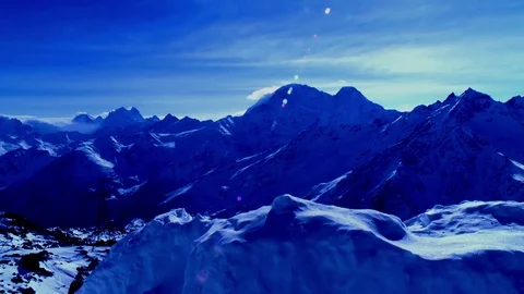 Elbrus mountain view Stock Footage 77827172