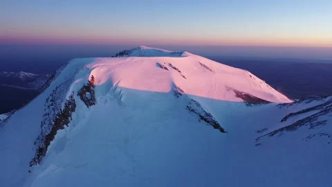 Elbrus Western &amp; Eastern summits Stock-Footage 197269139