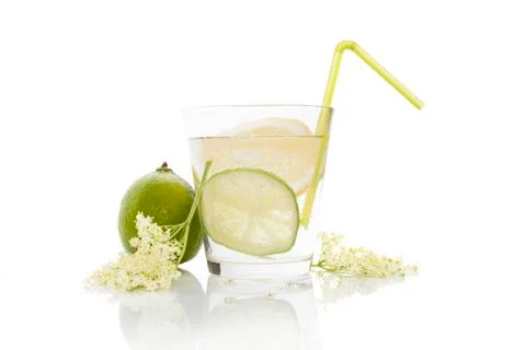 Elderberry lemonade. Stock Photos