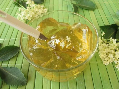 Elderflower jam Stock Photos