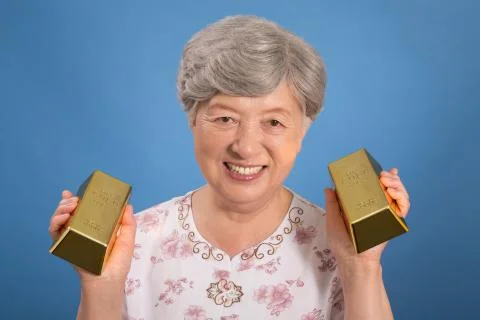 The elderly are at ease with their old age Stock Photos