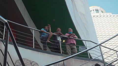 Elderly Asian Men are Chatting Casually | Stock Video | Pond5