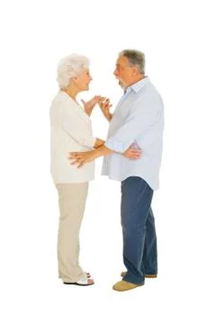 Elderly couple dancing Stock Photos