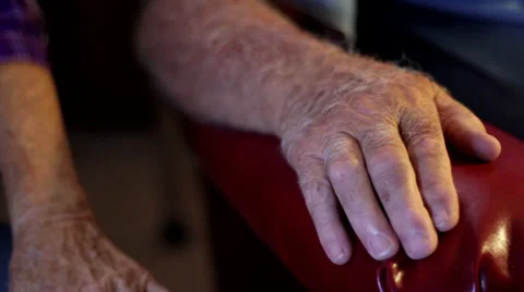 Elderly couple hands 2.mp4 Stock Footage 29998028