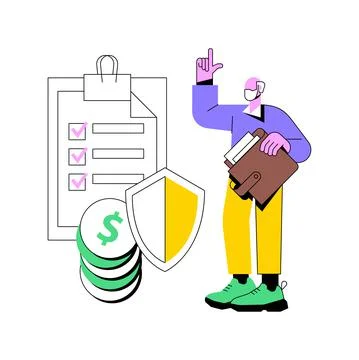 Elderly financial security abstract concept vector illustration. Stock Illustration