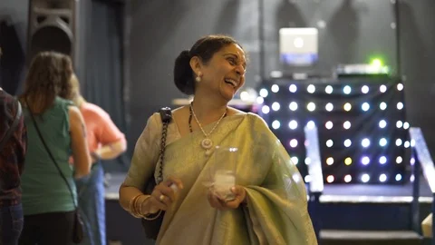 Elderly Indian Woman laughing while Stock Video Pond5