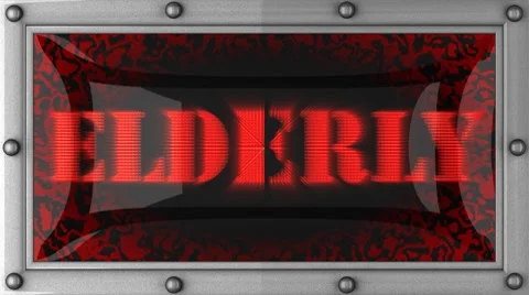 Elderly on led Видео 8705333