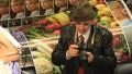 Elderly man with photocamera HD Footage