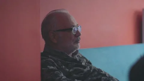 Elderly Man Reminiscing About the Past Stock Footage 199670165