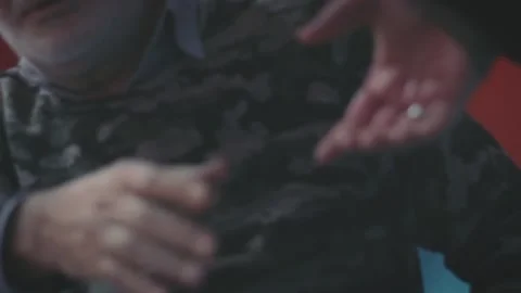 Elderly Man Shaking Hands Stock Footage 199670979