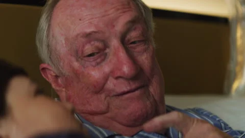 Elderly man spending some time with his grandson Stock Footage 264069163
