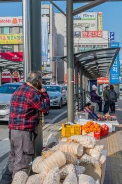 Elderly man using cellphone Stock Photos