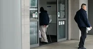 Elderly Man Walks Into Kaiser Hospital During Coronavirus Scare Stock Footage