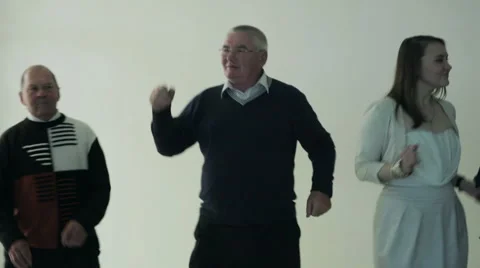 Elderly people dancing Stock Footage 61211470