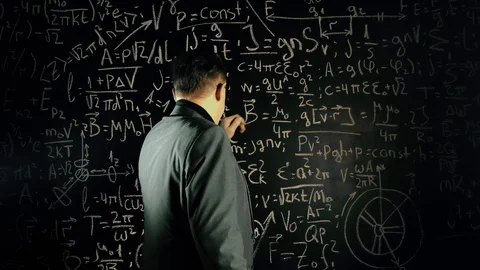 Elderly professor giving a lecture Stock Footage 129044274