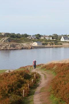 Elderly Strolling Stockfoto's