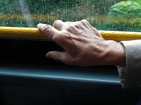 Elderly woman's hand Stock Photos