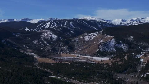 Eldora Mountain ski trail runs Indian Peaks Woodward Ikon Pass Colorado Stock Footage 265082668