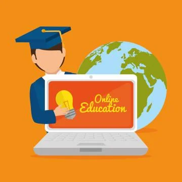 ELearning and education Illustration
