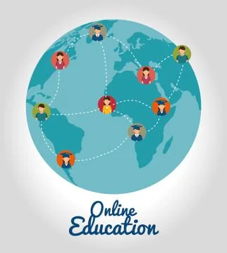 ELearning and education Stock Illustration