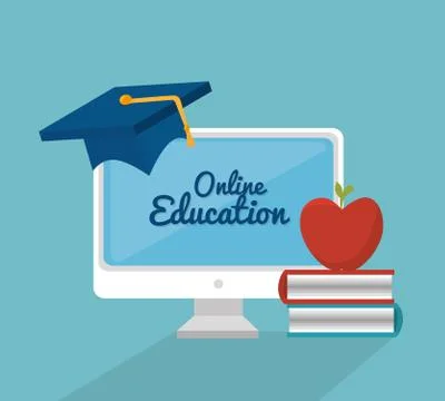 ELearning and education Stock Illustration
