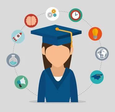 ELearning and technology education 스톡 일러스트