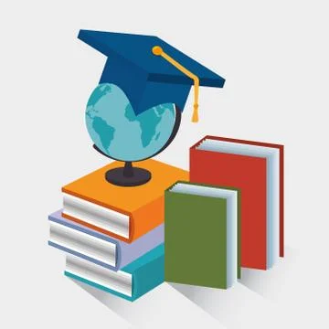ELearning and technology education Stock Illustration