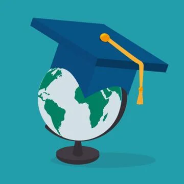ELearning and technology education Illustrazione stock