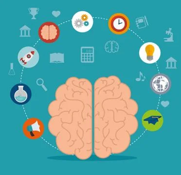 ELearning and technology education 스톡 일러스트