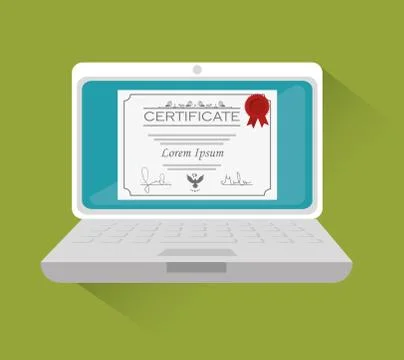 ELearning and technology education Illustrazione stock