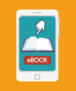 ELearning and technology education Illustrazione stock