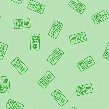 Elearning app education platform line seamless pattern イラスト素材