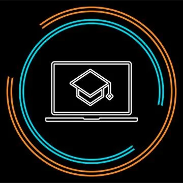ELearning icon. element illustration. Illustrazione stock