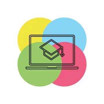 ELearning icon. element illustration. Stock Illustration