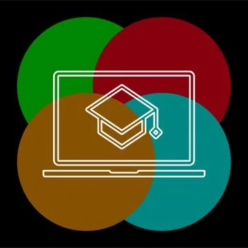 ELearning icon. element illustration. Stock-Illustration