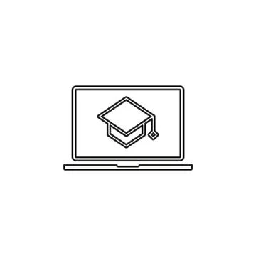 ELearning icon. element illustration. Illustrazione stock