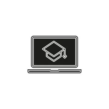ELearning icon. Simple element illustration Stock Illustration