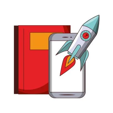 Elearning online education and knowledge symbols 스톡 일러스트