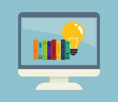 Elearning online education Stock Illustration