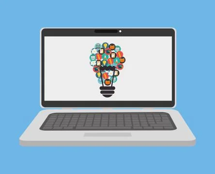 Elearning online education Stock Illustration