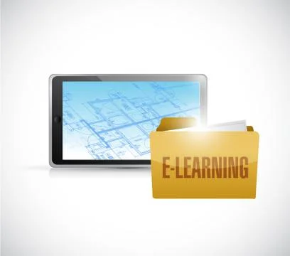 Elearning technology Stock Illustration