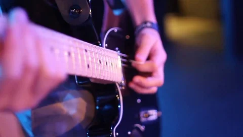 Elec guitar 3 库存影片 76505251