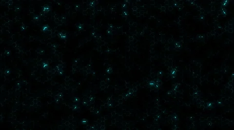 Elecrticity Motion Background - Blue HD Electric HUD Animation Background Stock Footage 68663574