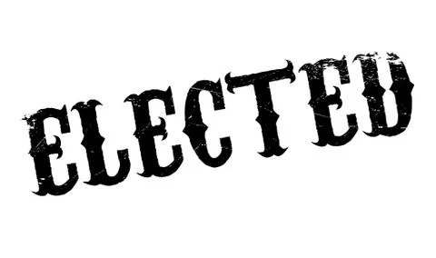 Elected rubber stamp Stock-Illustration