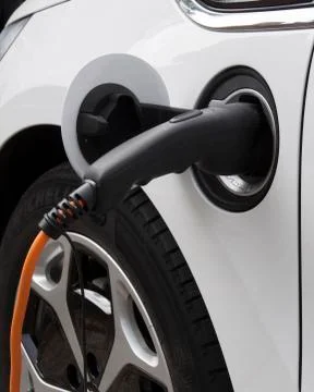 Electic car charging battary Stock Photos