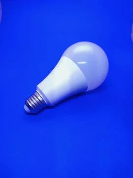 Electic led lamp white bulb isolated Stock Photos