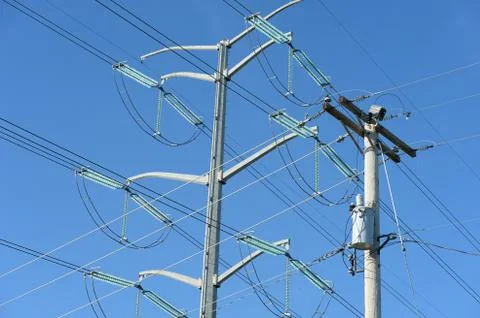 Electical Line Towers Stock Photos
