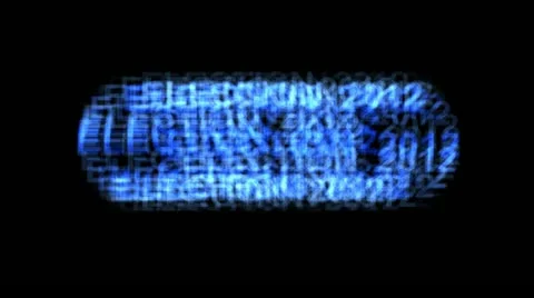 ELECTION 2012 - HD transition / wipe Stock Footage 12181922