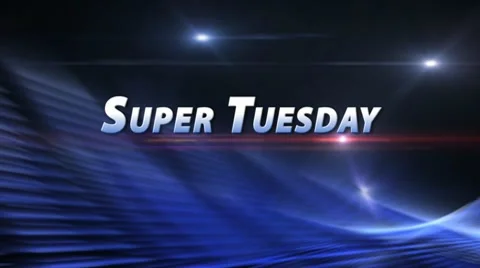 ELECTION 2012 SUPER TUESDAY Bumper Blue HD/SD PNG Stock Footage 10775340