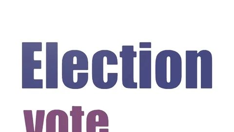 Election Animated Wordcloud Isolated Video stock 107240535